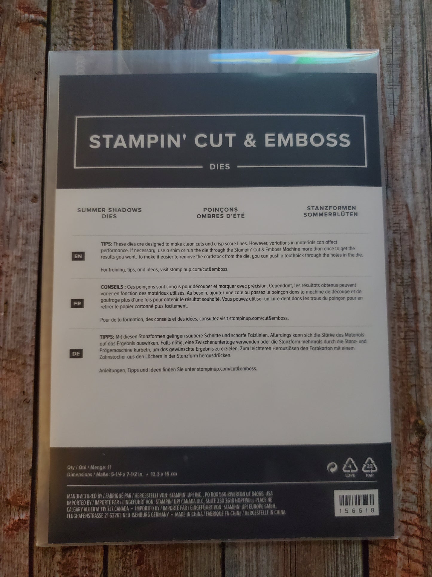 Stampin' UP! "Shaded Summer" Stamp Set with "Summer Shadows" Dies