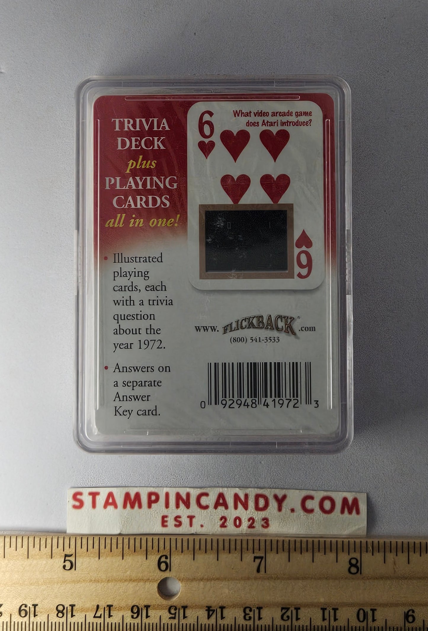 1972 - Flickback Trivia Challenge Playing Cards