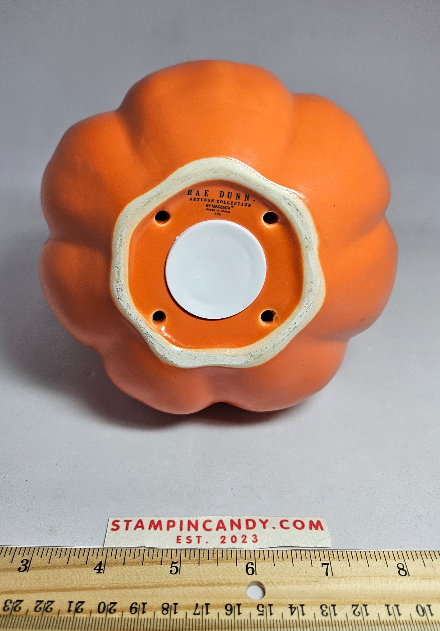 Rae Dunn "Home" Orange Gourd Bird House