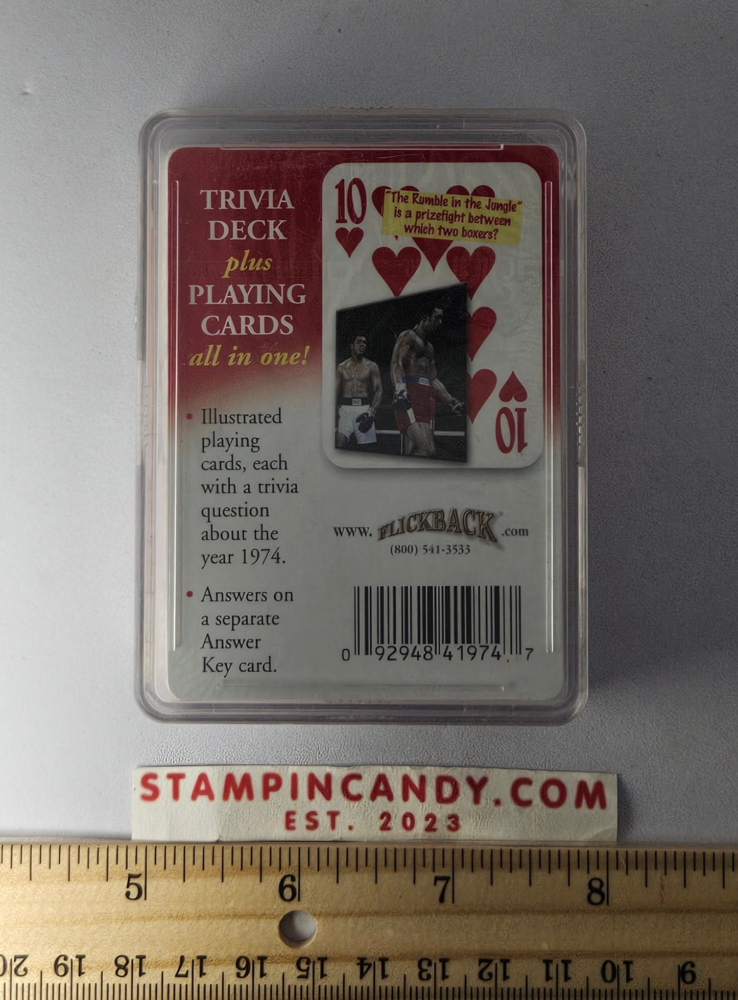 1974 - Flickback Trivia Challenge Playing Cards