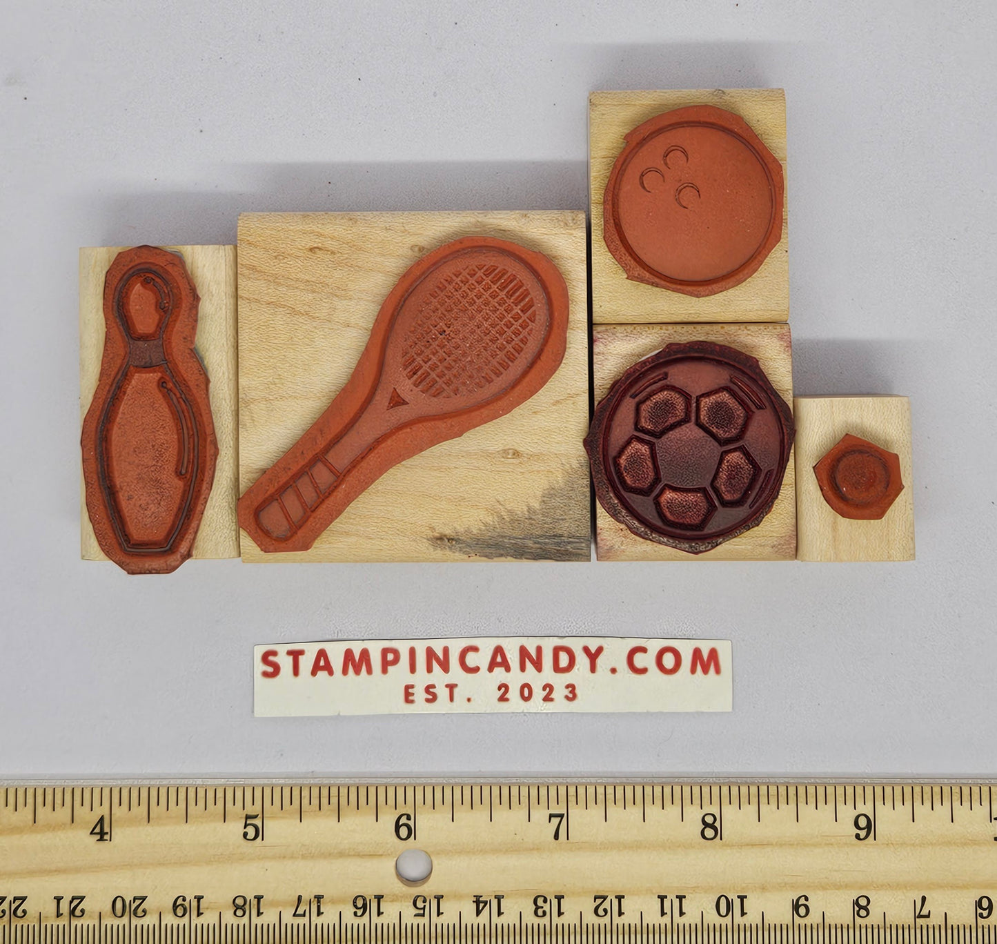 5 Pack of Sports Themed Stamps