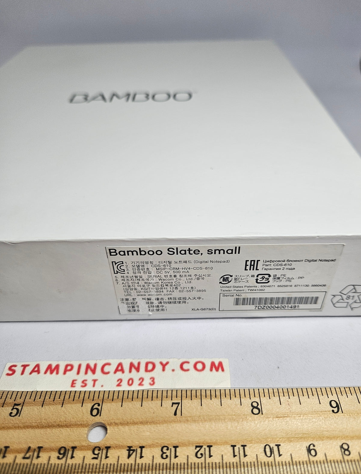 Bamboo Wacom Digital Drawing Tablet with Stylus and Notebook