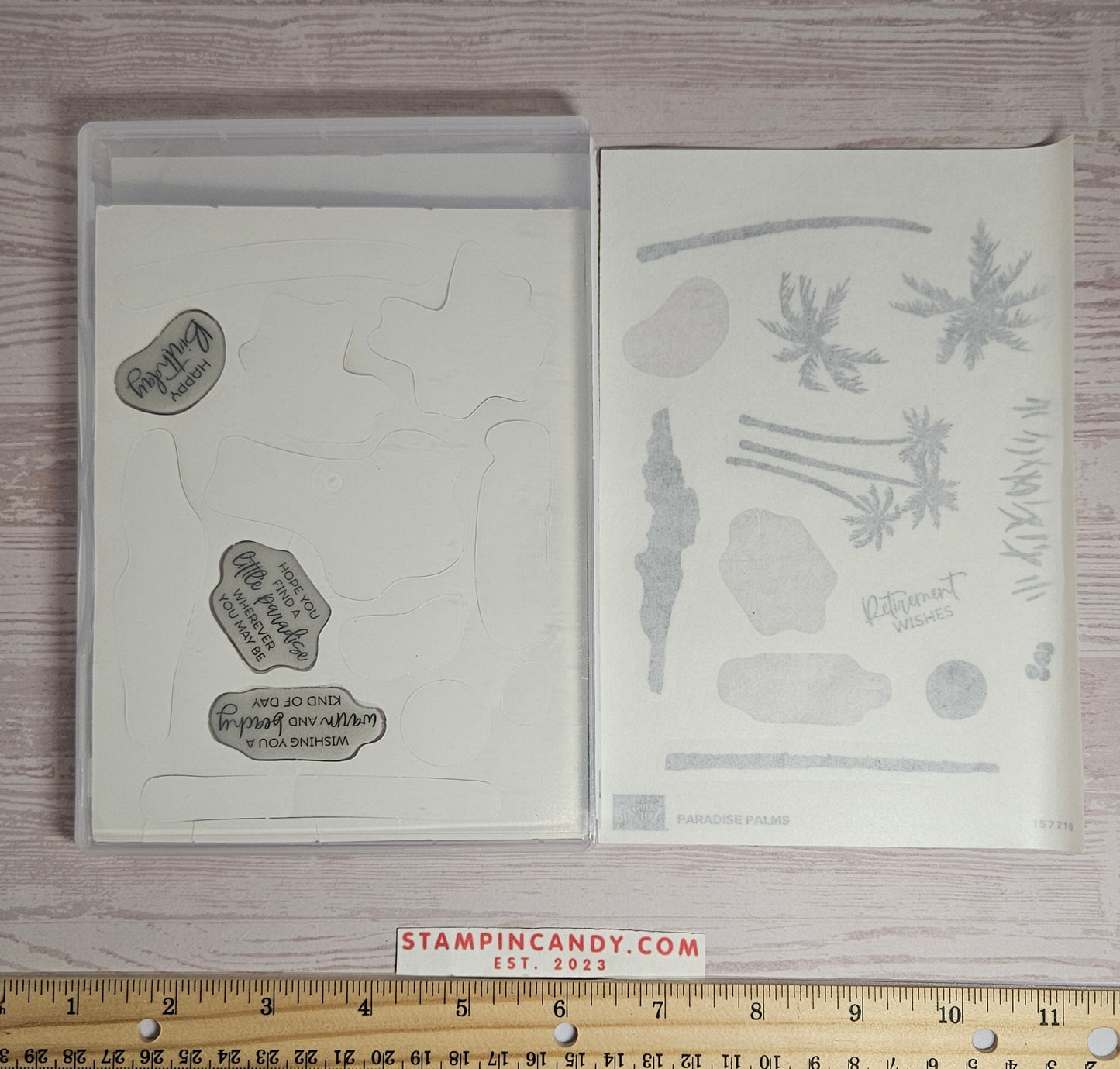 Stampin Up - Paradise Palms w/ Paradise Palms Dies