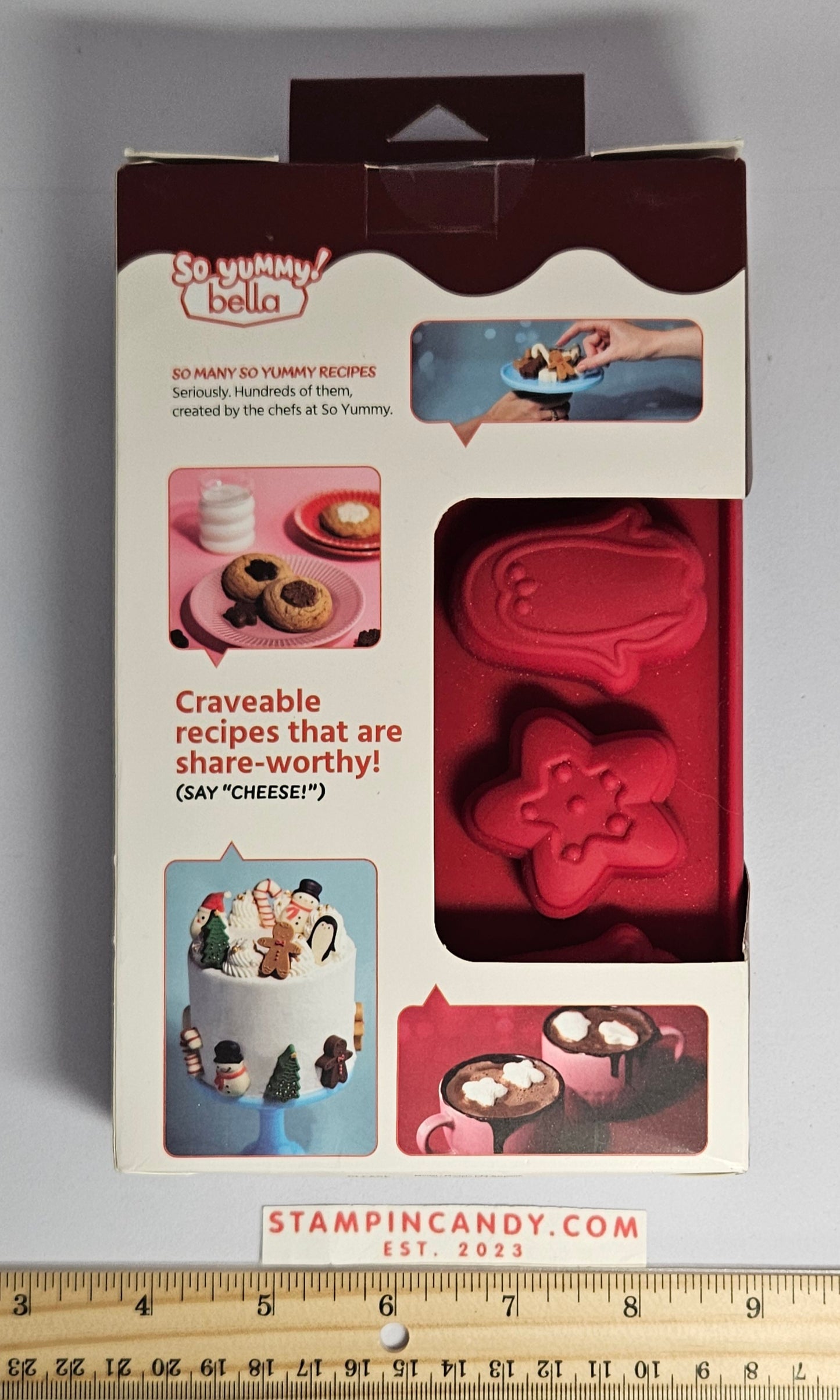 2 Piece Christmas Themed Chocolate Silicone Molds