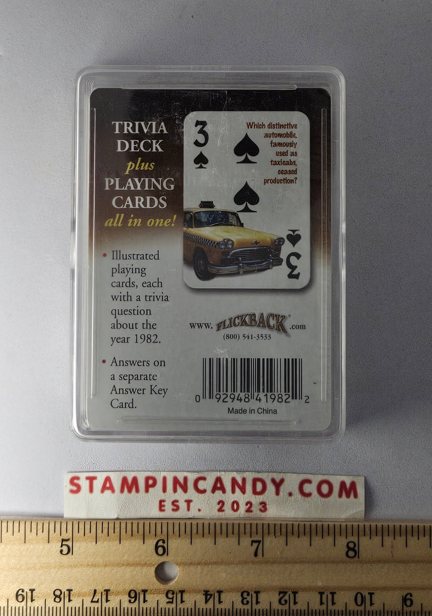 1982 - Flickback Trivia Challenge Playing Cards