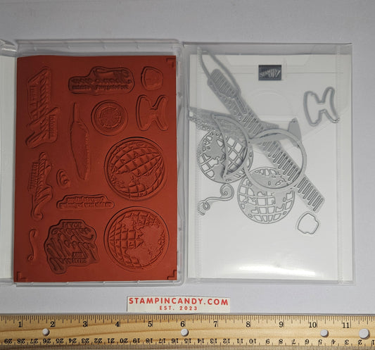 Stampin Up - Beautiful World w/ World Map Dies