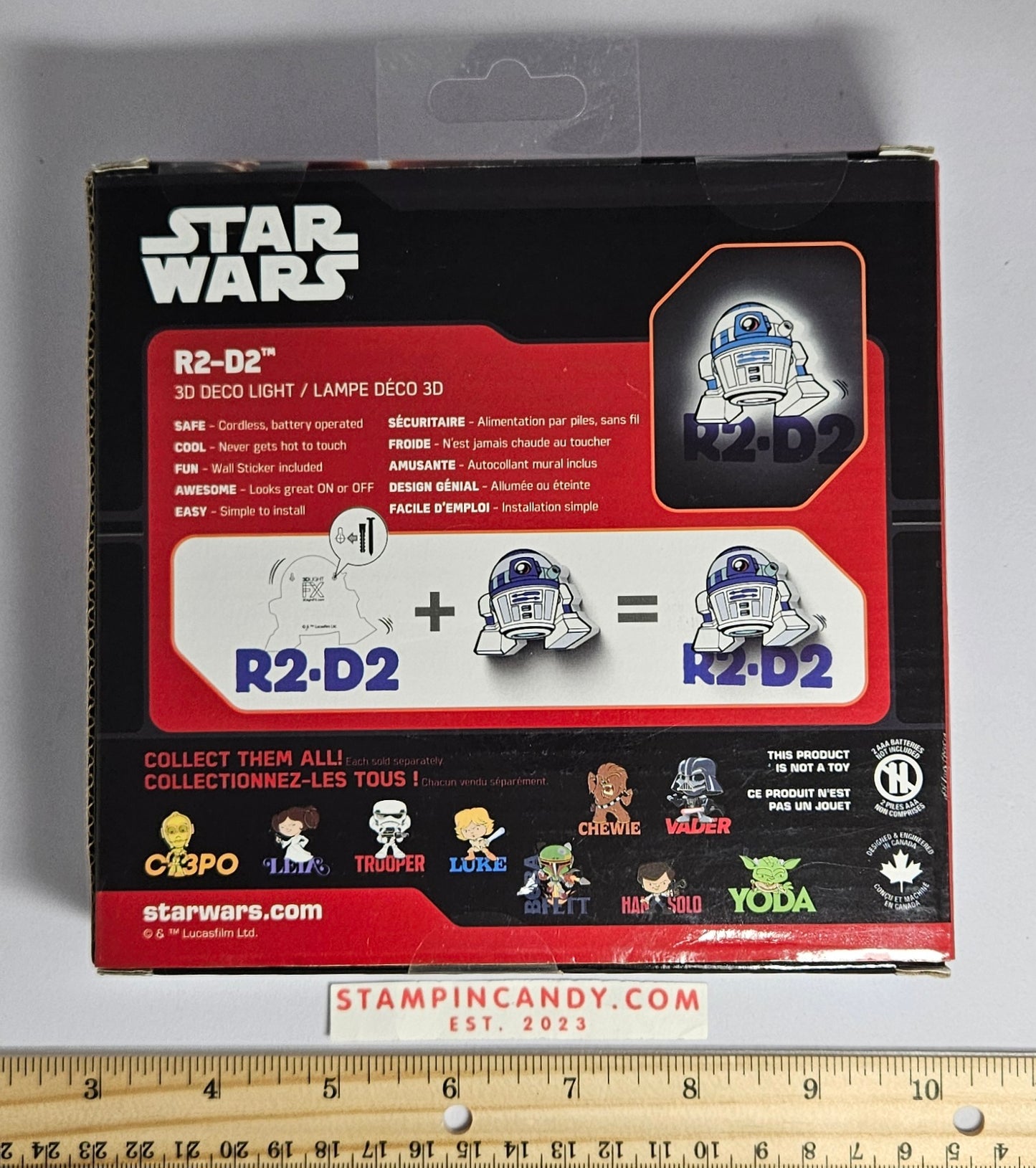 Star Wars R2D2 Light Up Wall Decoration