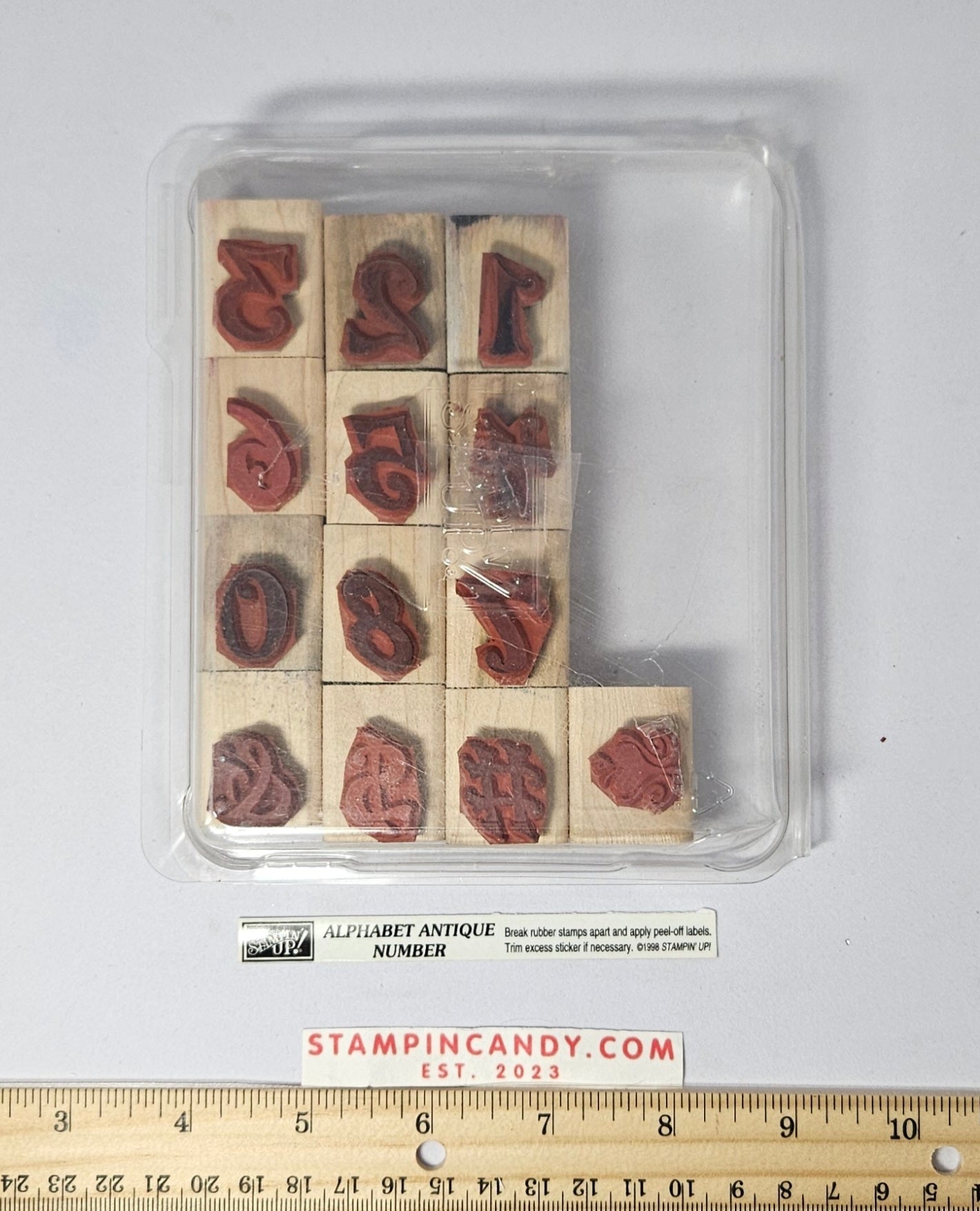 Stampin Up - Alphabet Antique Number