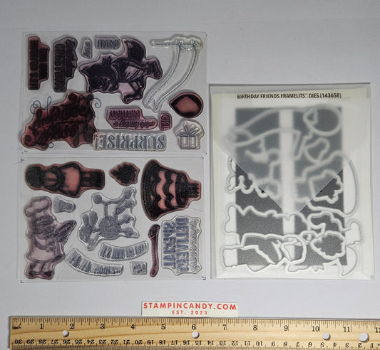 Stampin Up - Birthday Delivery w/ Birthday Friends Dies
