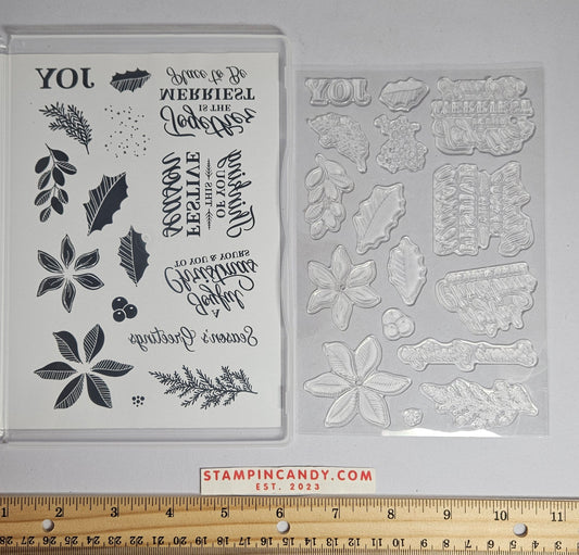 Stampin Up - Merriest Moments w/ Hybrid Embossing Folder & Dies