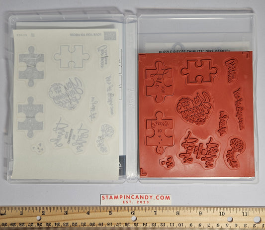 Stampin Up - Love You to Pieces w/ Puzzle Pieces Dies