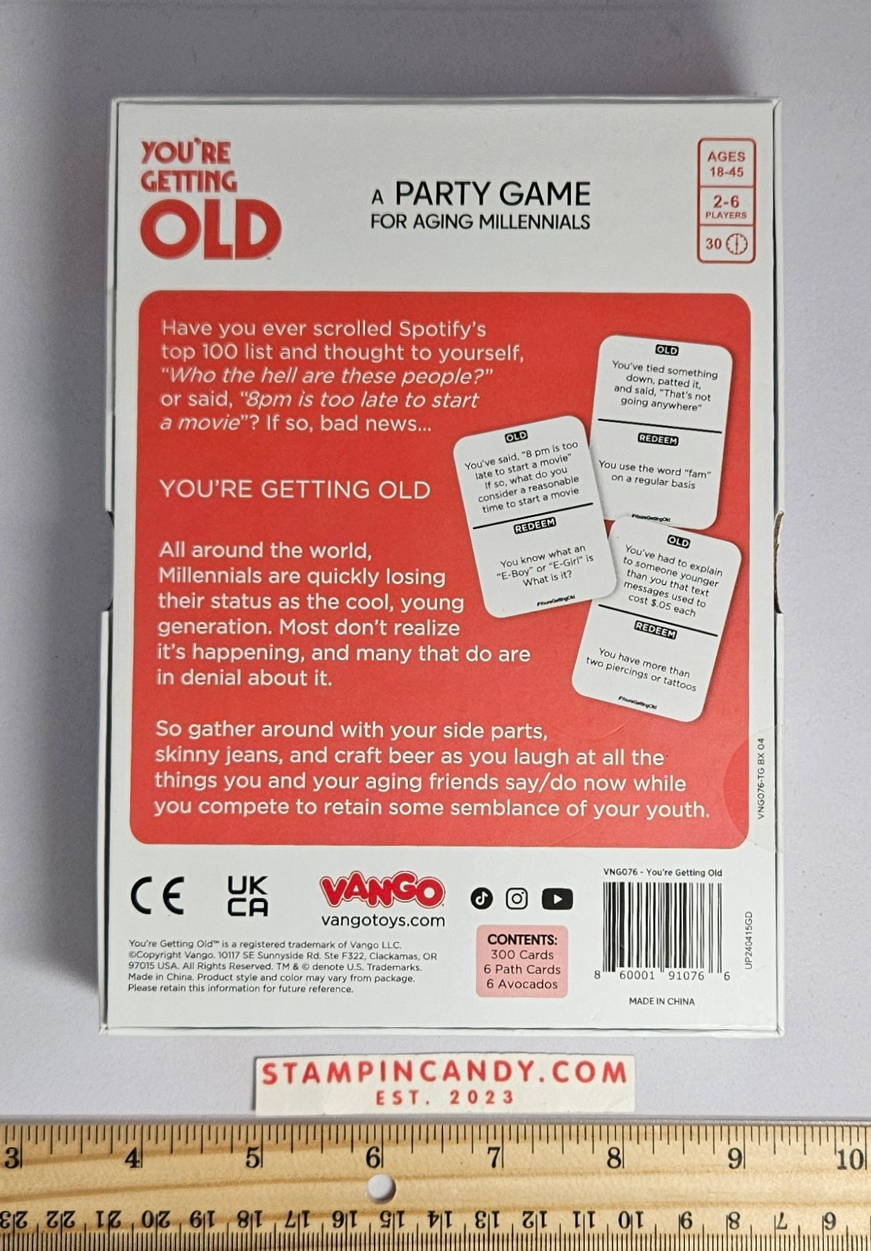 You're Getting Old - Millennial Party Game
