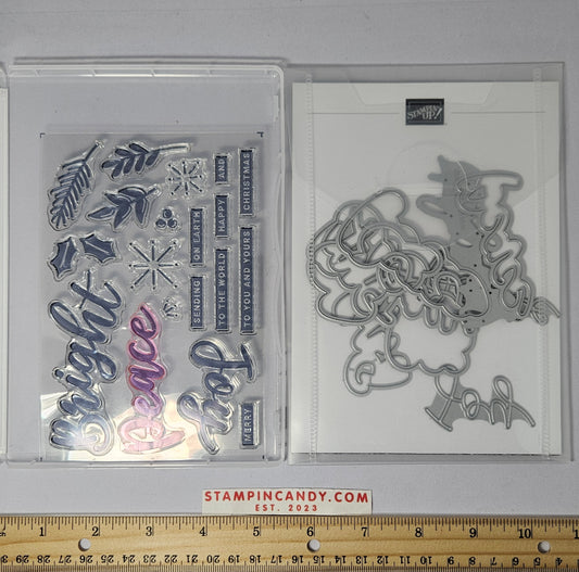 Stampin Up - Peace & Joy w/ Joy Dies