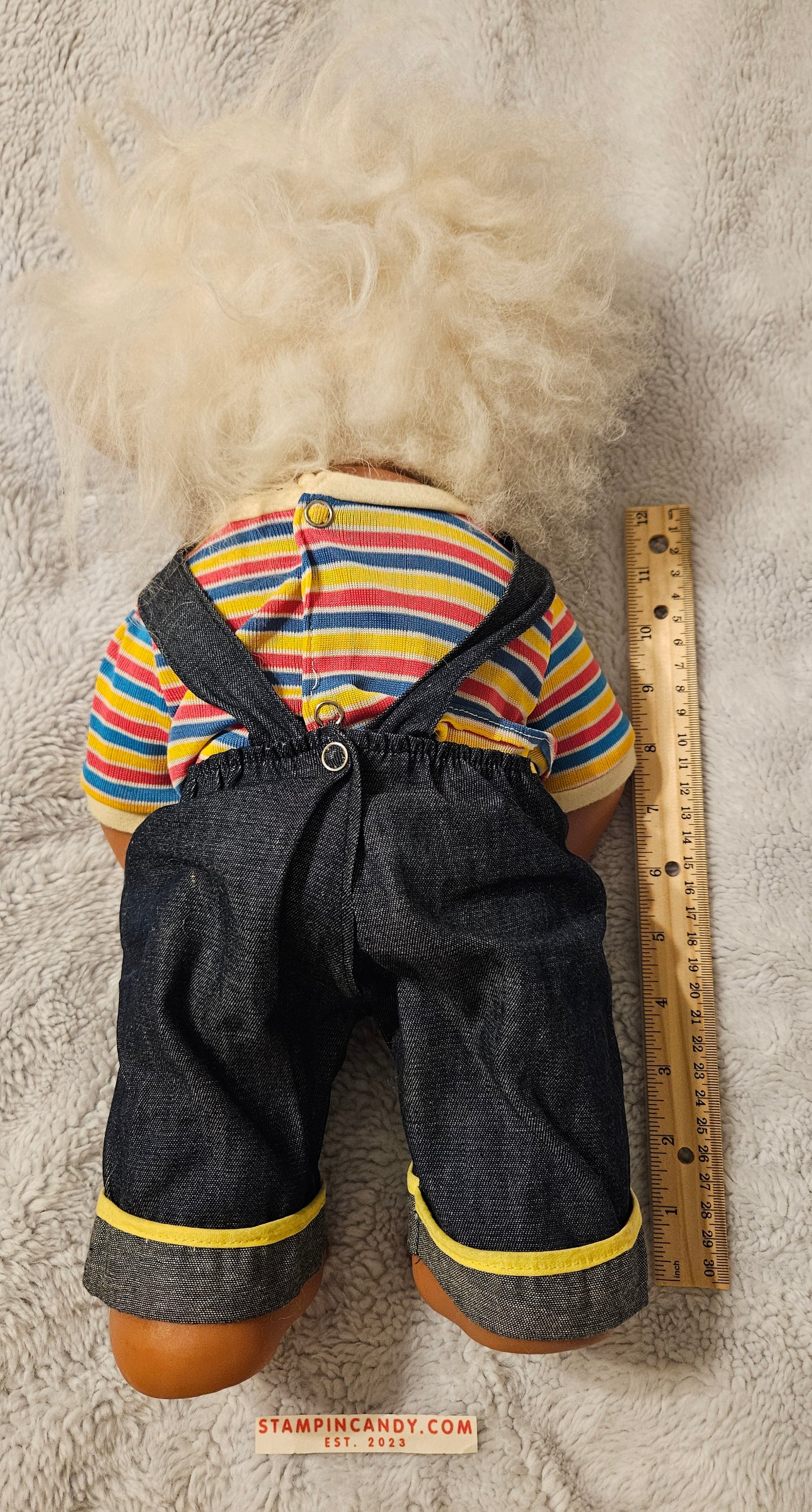 1979 Poseable 17 inch Giant Henry/Thomas Troll Doll - Rare 5 Finger Variant