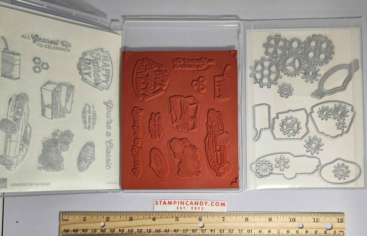 Stampin Up - Geared Up Garage with Garage Gears Dies