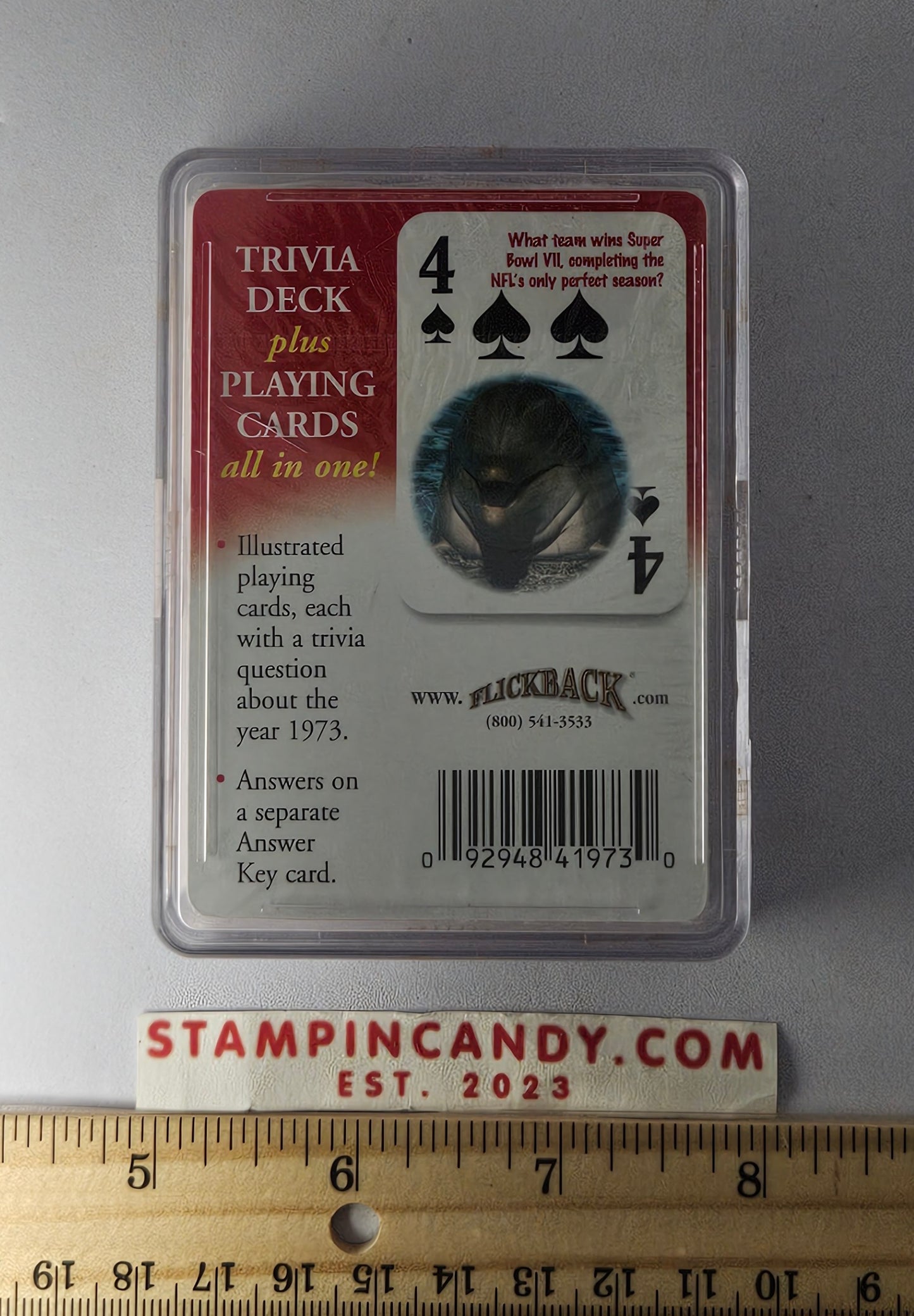 1973 - Flickback Trivia Challenge Playing Cards