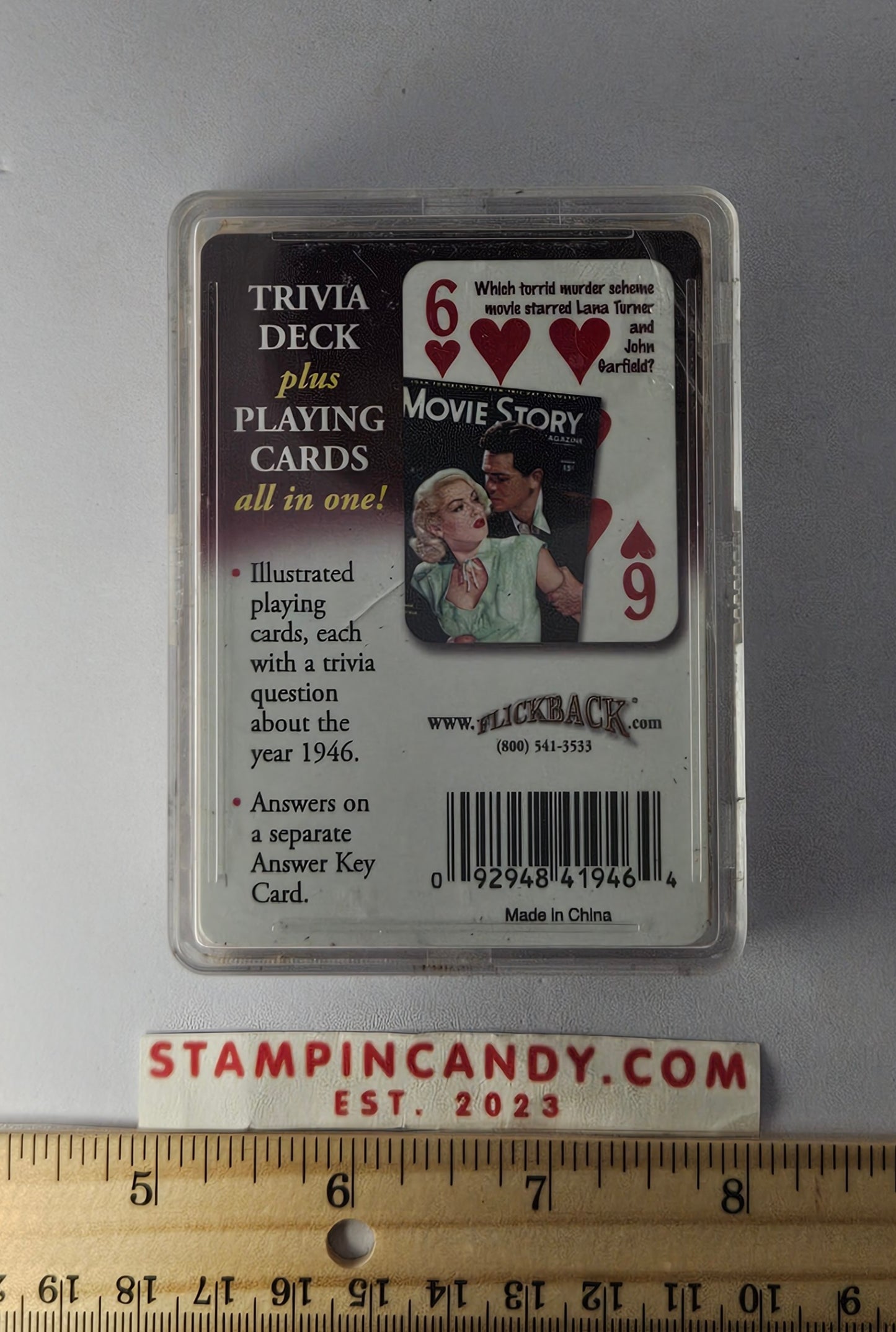 1946 - Flickback Trivia Challenge Playing Cards