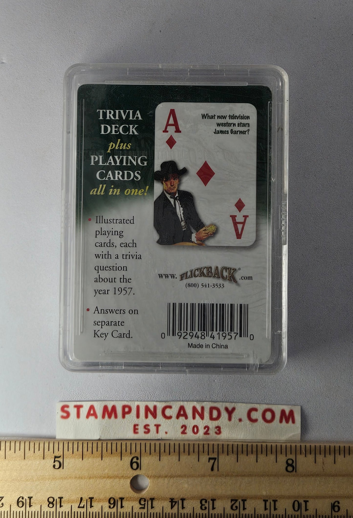 1957 - Flickback Trivia Challenge Playing Cards