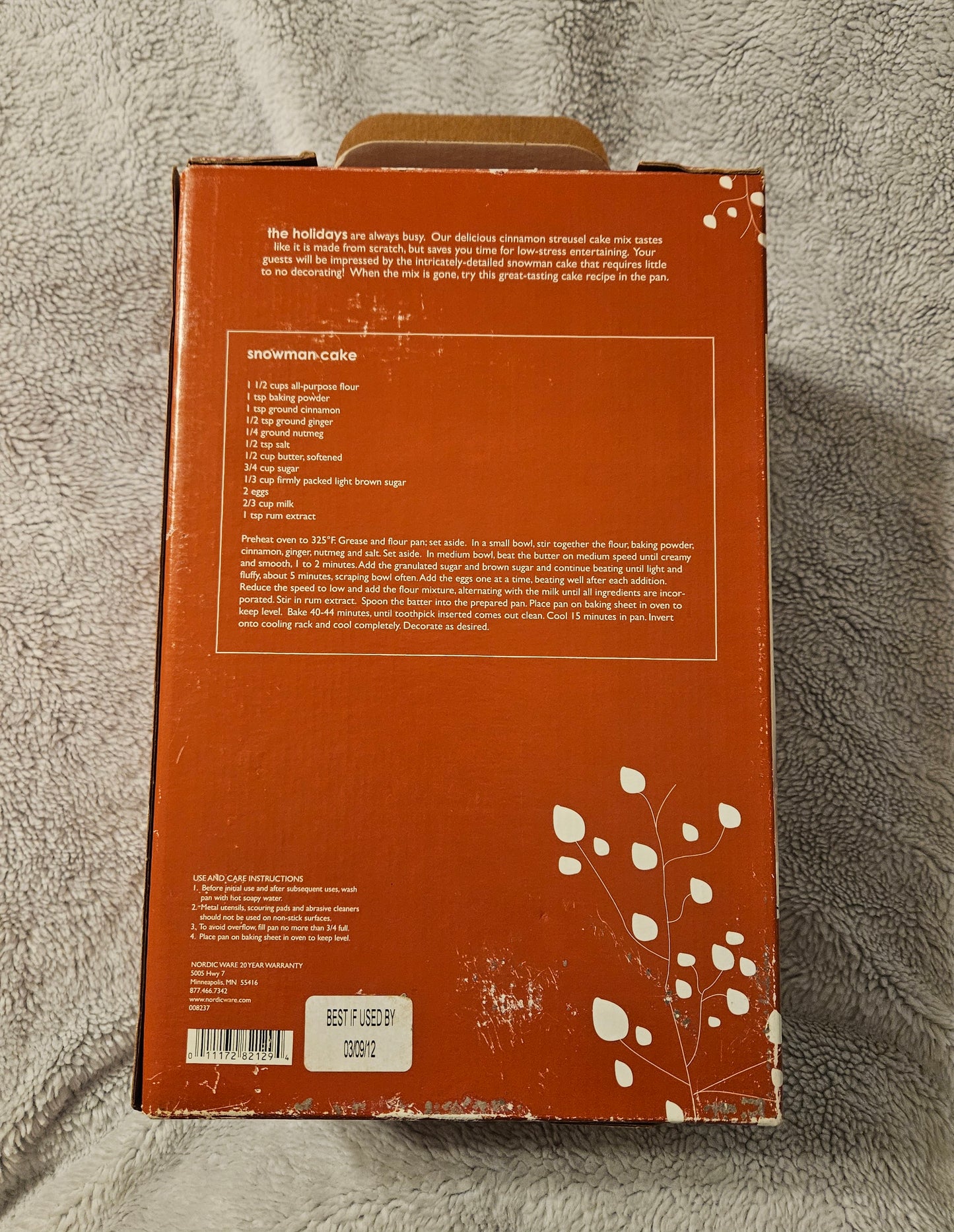 Nordic Ware - Snowman Cake Pan