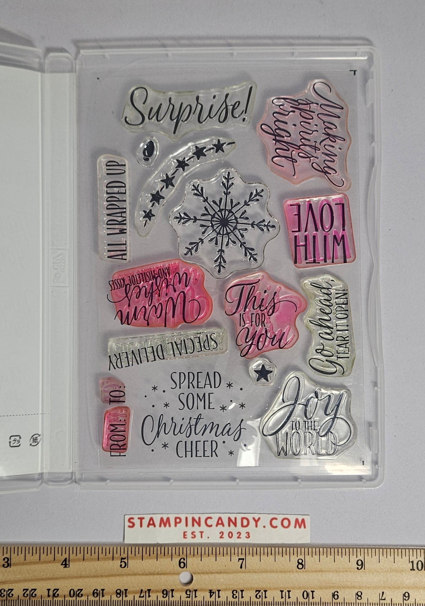 Stampin Up - Tin of Tags *Missing 1 Stamp*