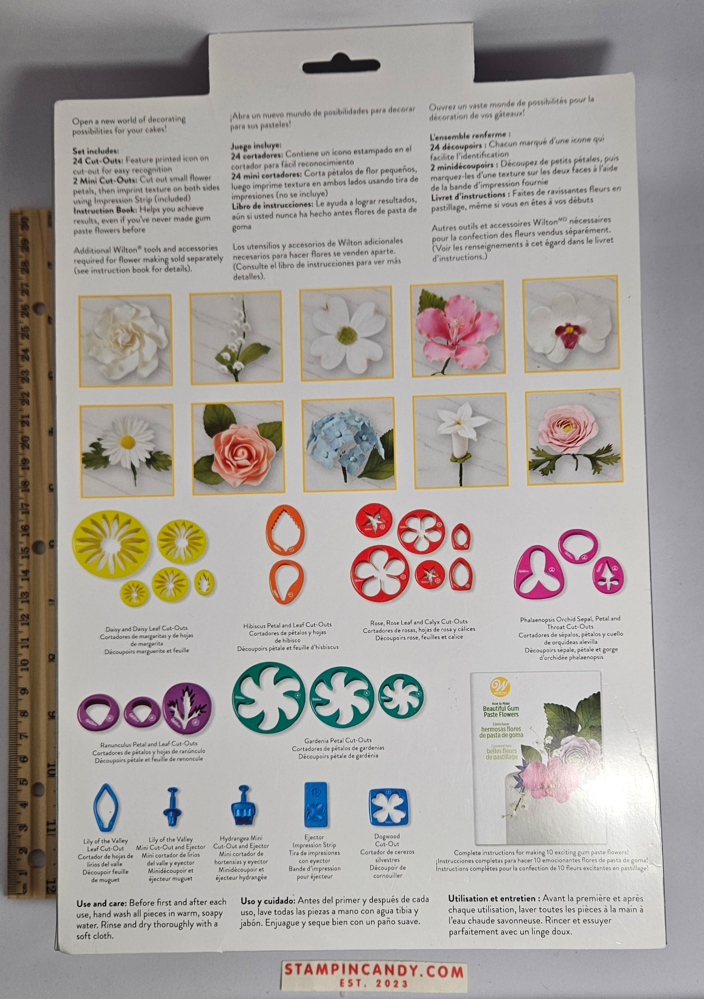 Wilton - Gum Paste Flower Cut Outs - 28 Pieces