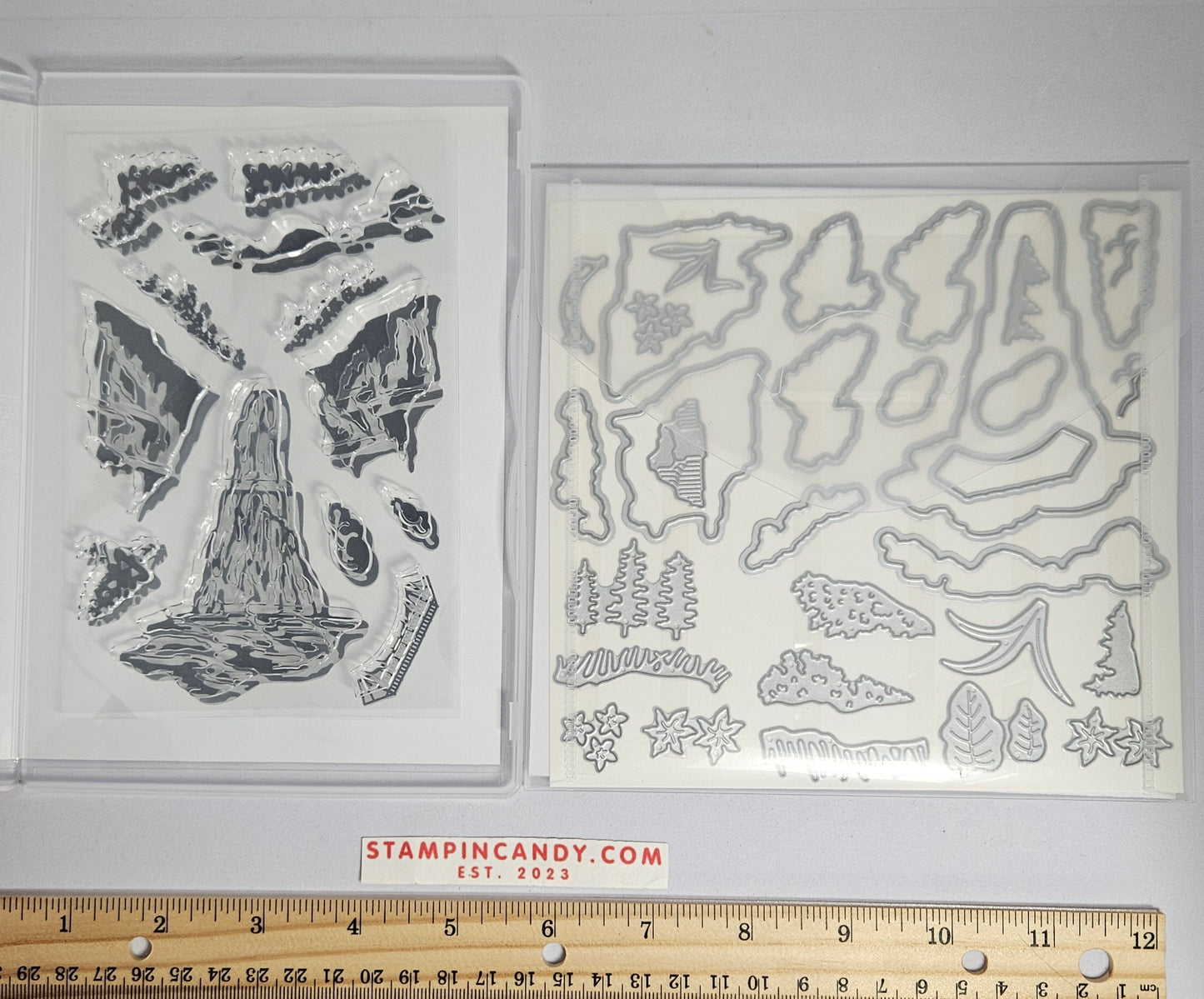Stampin Up - Waterfall Canyon with Waterfall Dies