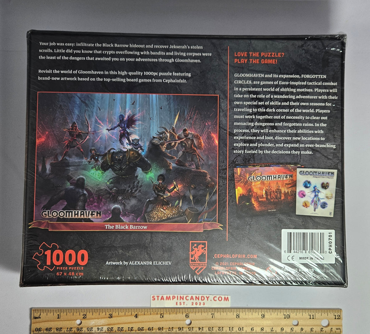 Gloomhaven The Black Barrow 1000 Piece Jigsaw Puzzle