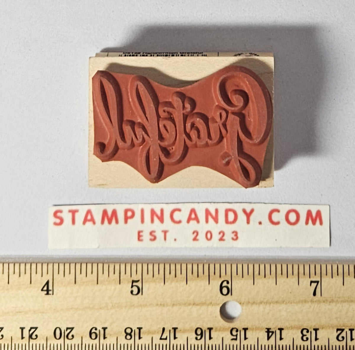Handwritten "Grateful" Stamp - Hero Arts 2016 D6138