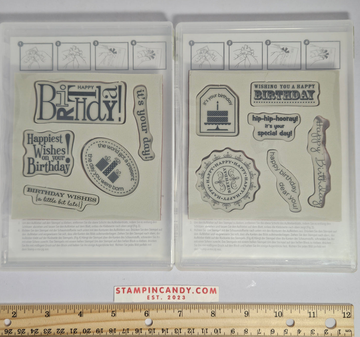 Stampin Up - Happiest Birthday Wishes 1 + 2