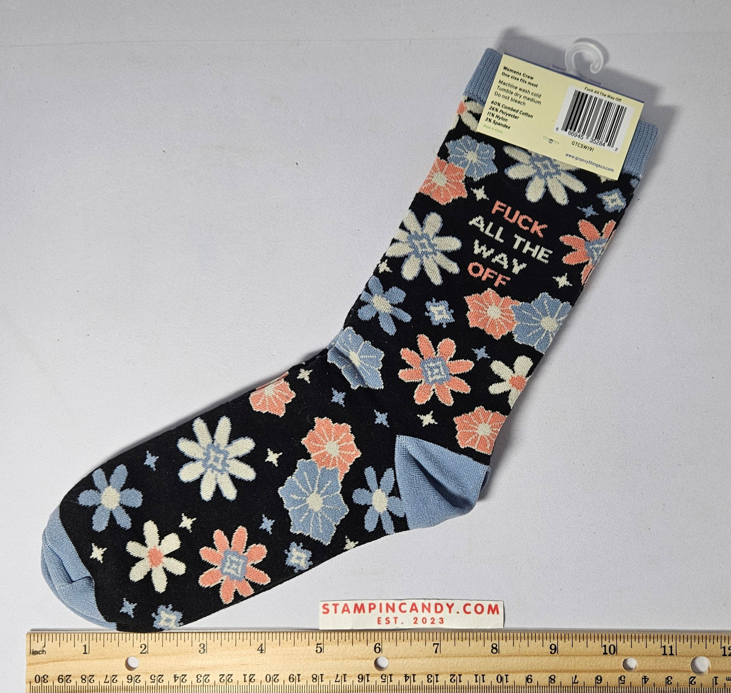 "Fuck All The Way Off" Crew Socks