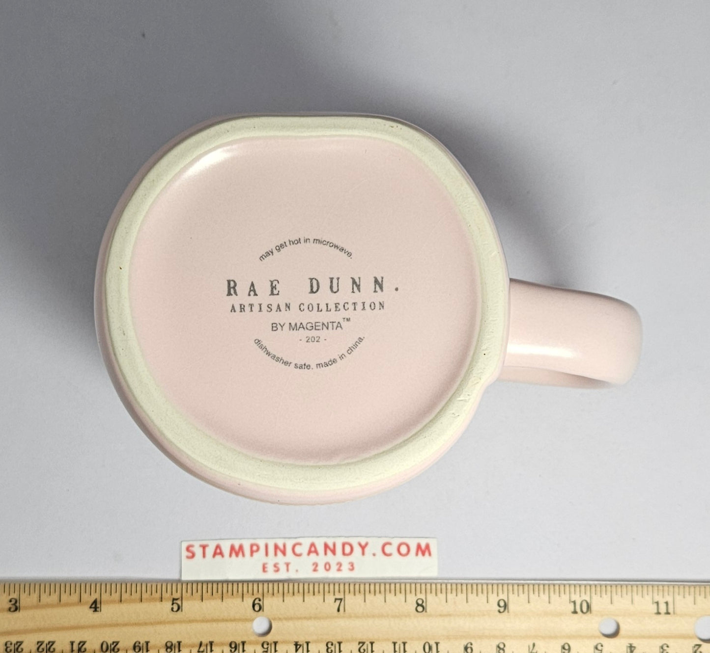 Rae Dunn "Teacher" Pink Mug