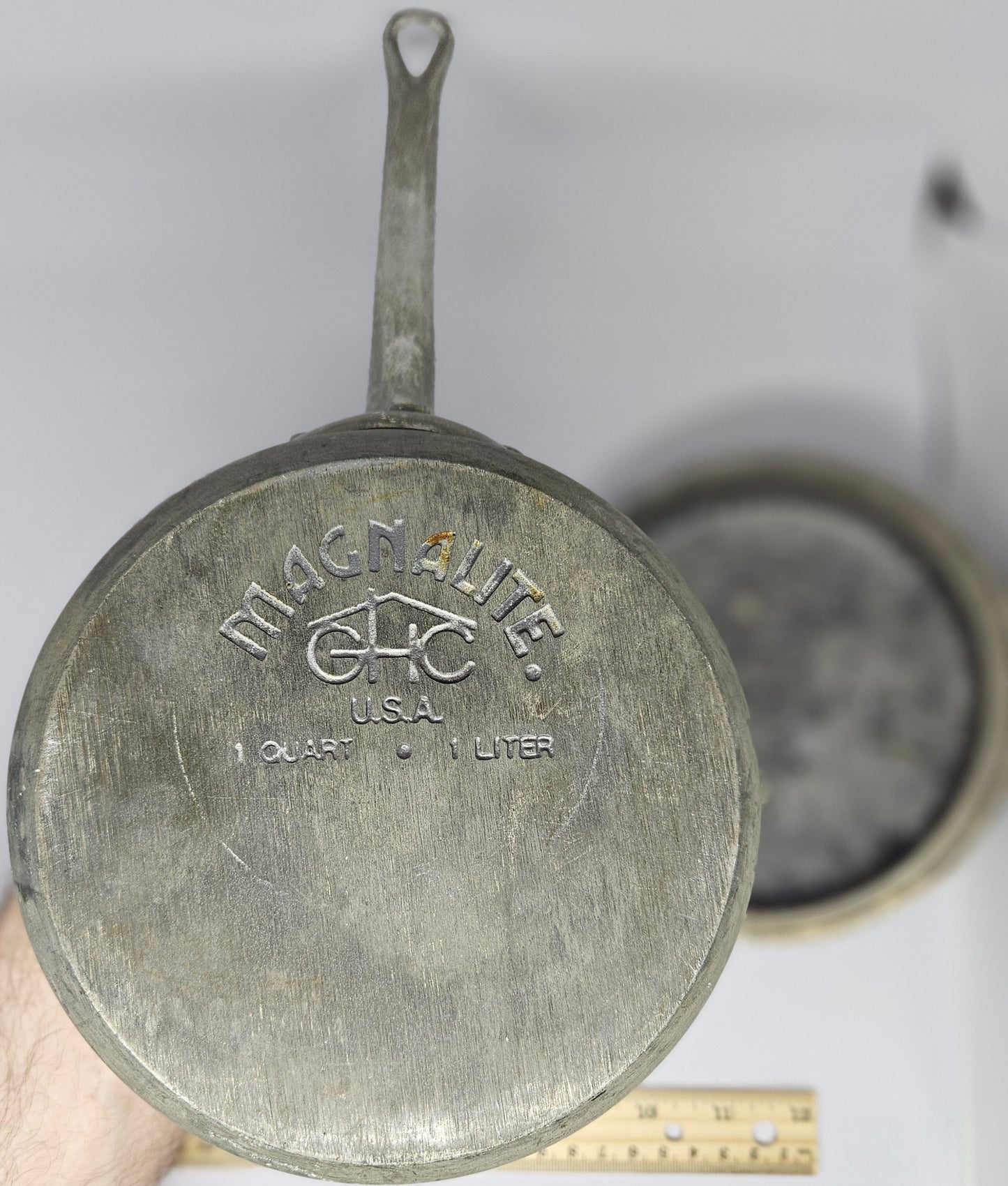 6" 1 Quart MagnaLite - Vintage Anodized Cooking Pot