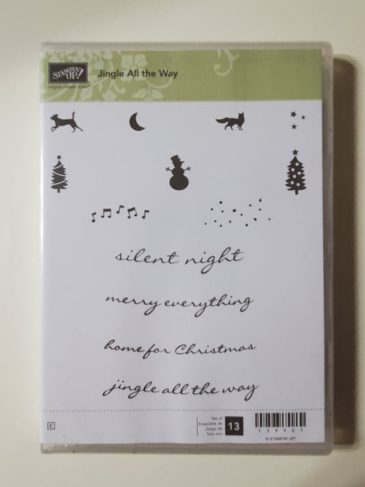 Stampin' UP! "Jingle All the Way" Stamp Set With "Sleigh Ride" Dies