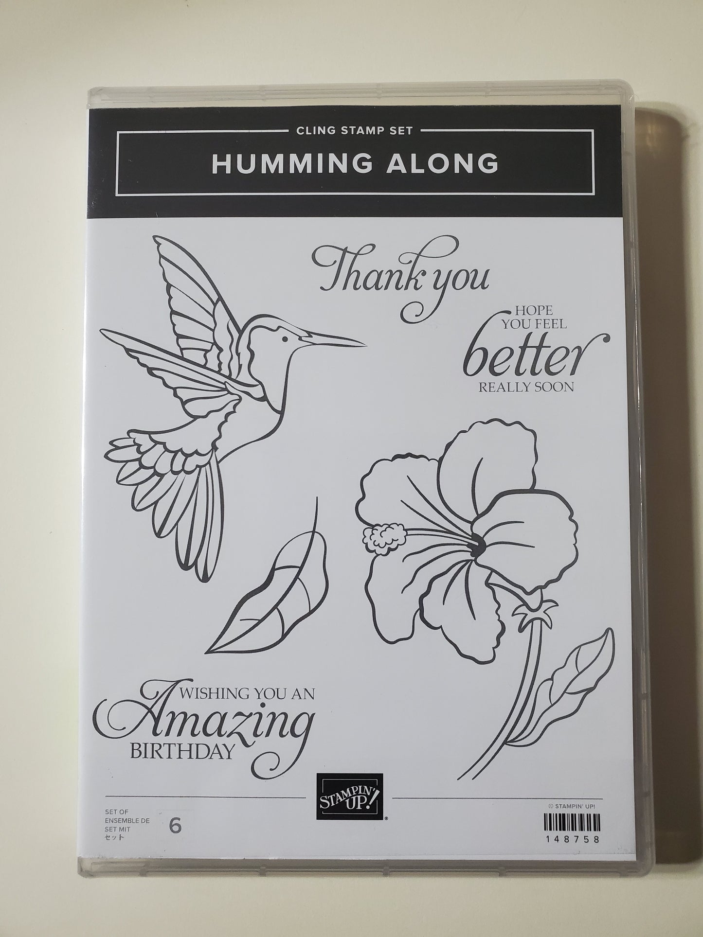 Stampin' UP! "Humming Along" Stamp Set With "Hummingbird" Dies