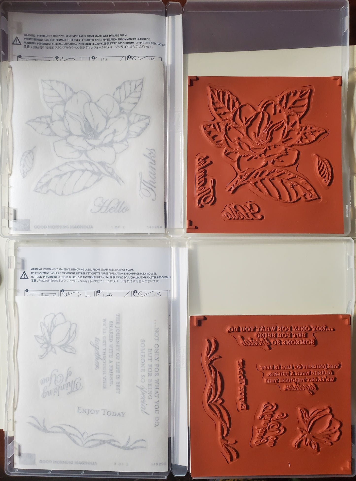 Stampin' UP! "Good Morning Magnolia" Stamp Set with "Magnolia Memories" Dies