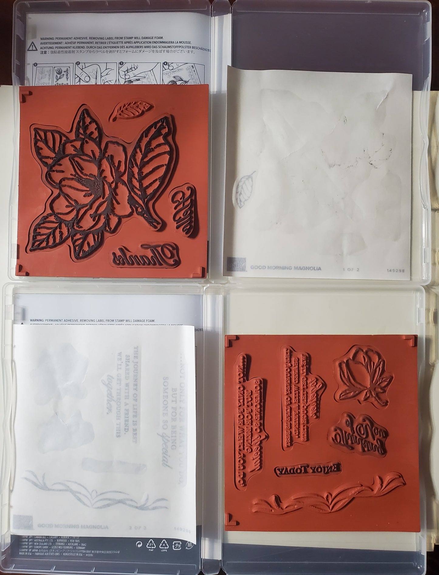 Stampin' UP! "Good Morning Magnolia" Stamp Set with "Magnolia Memories" Dies