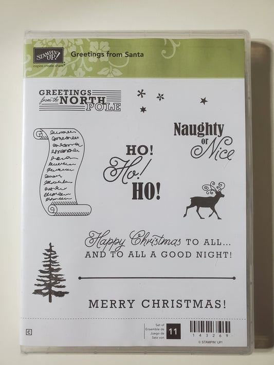 Stampin' UP! "Greetings from Santa" Stamp Set