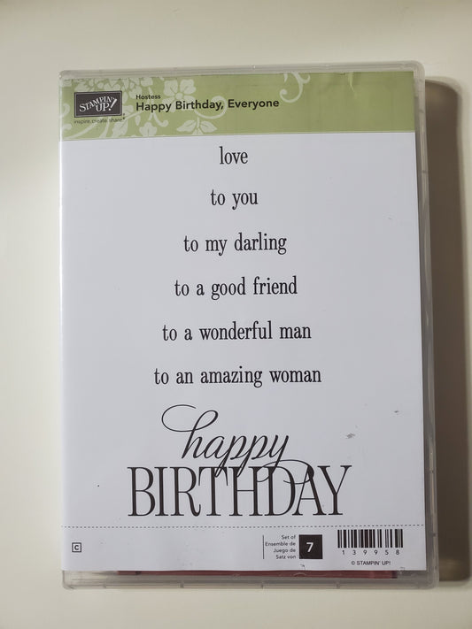 Stampin' UP! "Happy Birthday, Everyone" Stamp Set