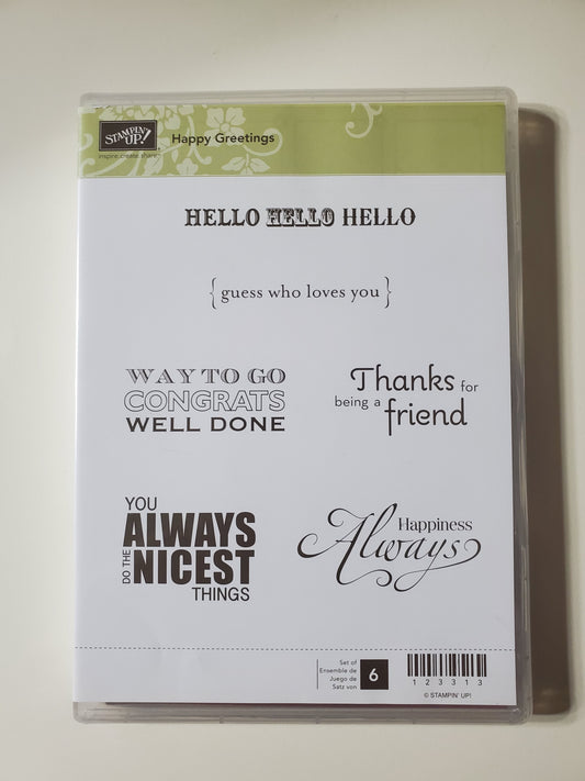 Stampin' UP! "Happy Greetings" Stamp Set