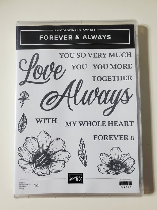 Stampin' UP! "Forever & Always" Stamp Set With "Always" Dies