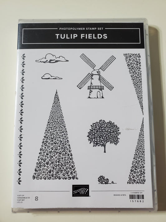 Stampin' UP! "Tulip Fields" Stamp Set With "Windmill Fields" Dies