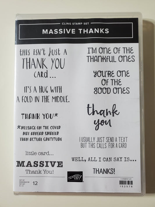 Stampin' UP! "Massive Thanks" Stamp Set