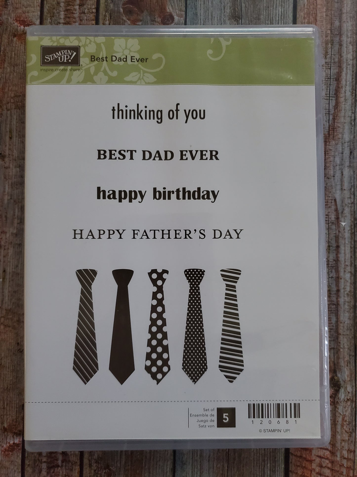 Stampin' UP! "Best Dad Ever" Stamp Set