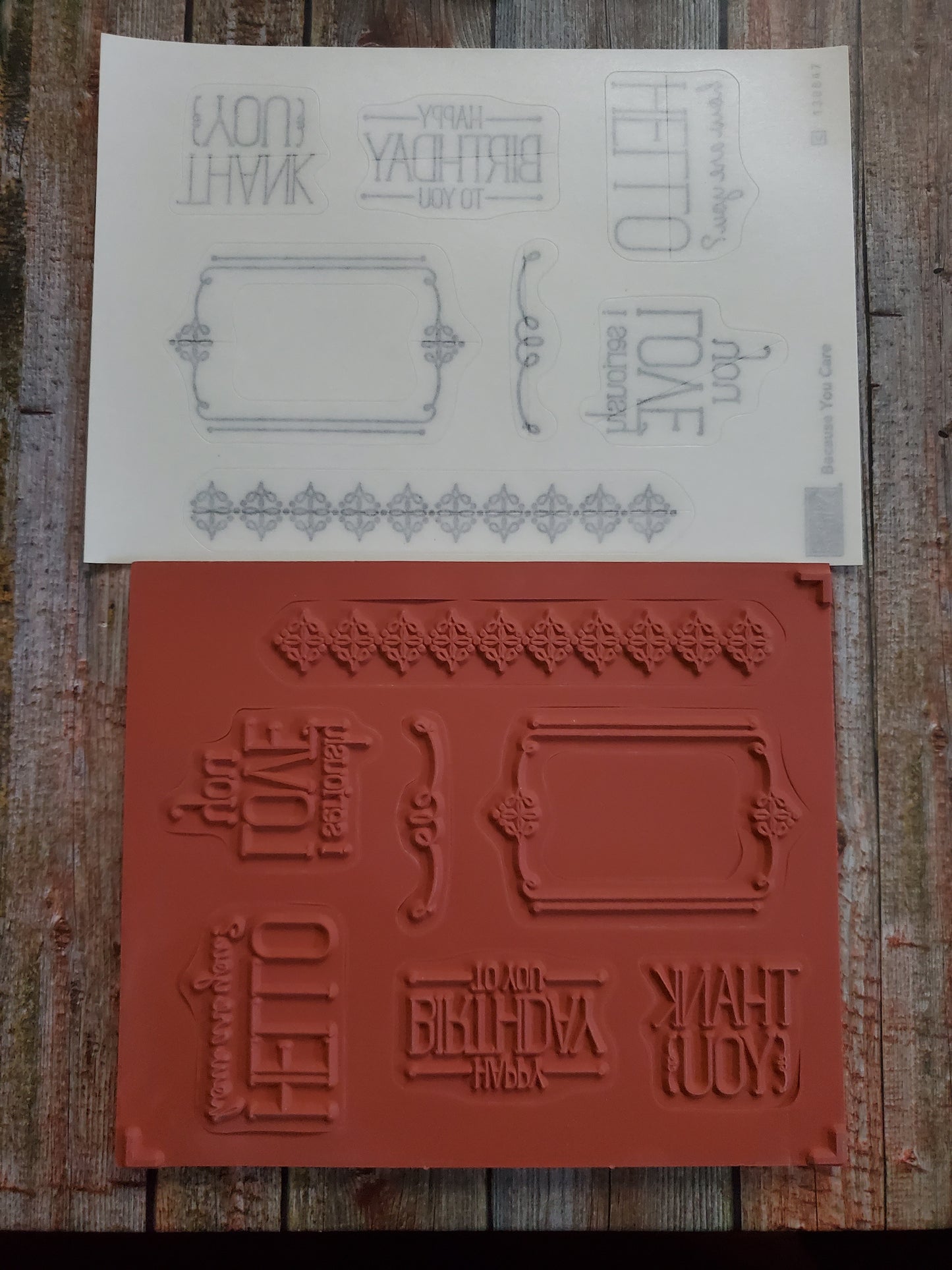 Stampin' UP! "Because You Care" Stamp Set