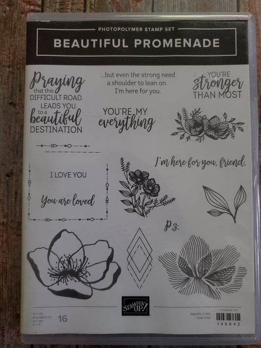 Stampin' UP! "Beautiful Promenade" Stamp Set AND "Beautiful Layers" Dies