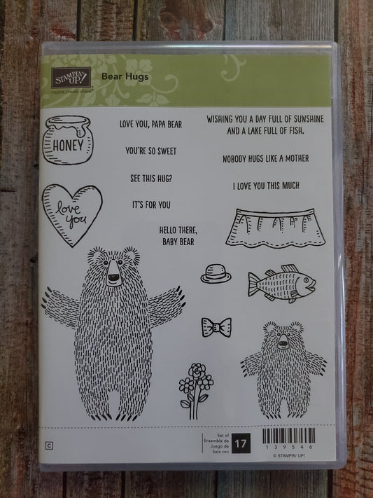 Stampin' UP! "Bear Hugs" Stamp Set AND "Bear Hugs" Dies