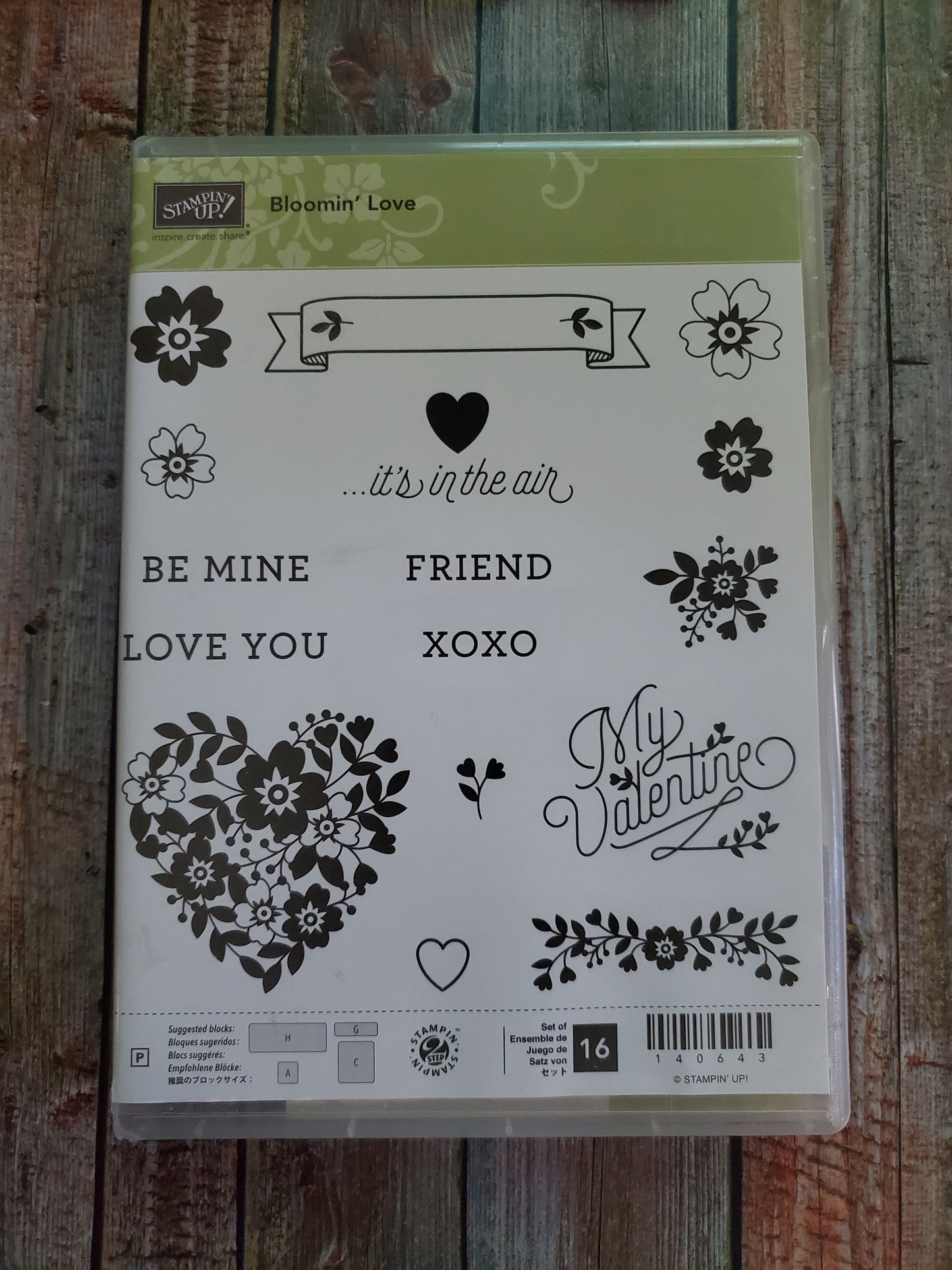 Stampin' UP! "Bloomin' Love" Stamp Set With "Bloomin' Heart" Dies