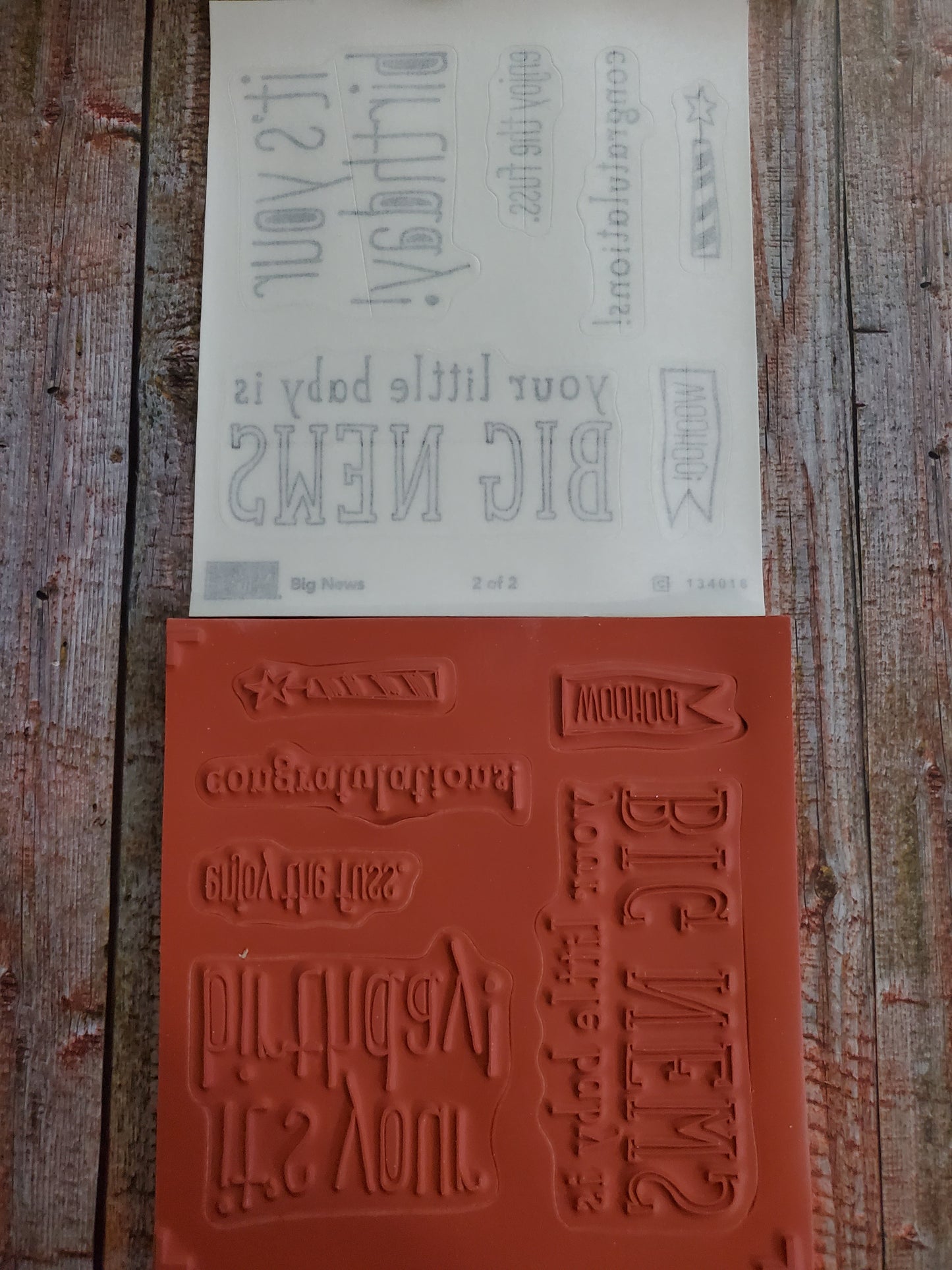 Stampin' UP! "Big News" Stamp Set