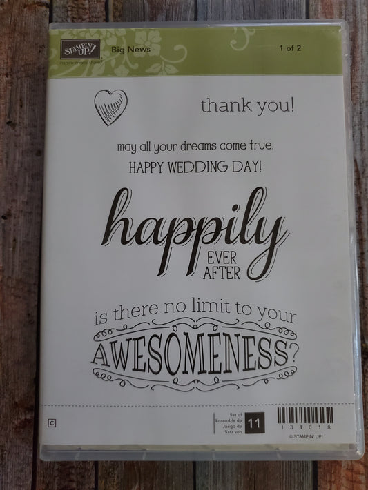 Stampin' UP! "Big News" Stamp Set