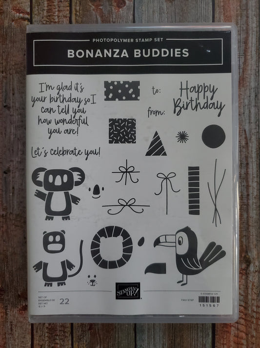 Stampin' UP! "Bonanza Buddies" Stamp Set With "Bonanza" Dies